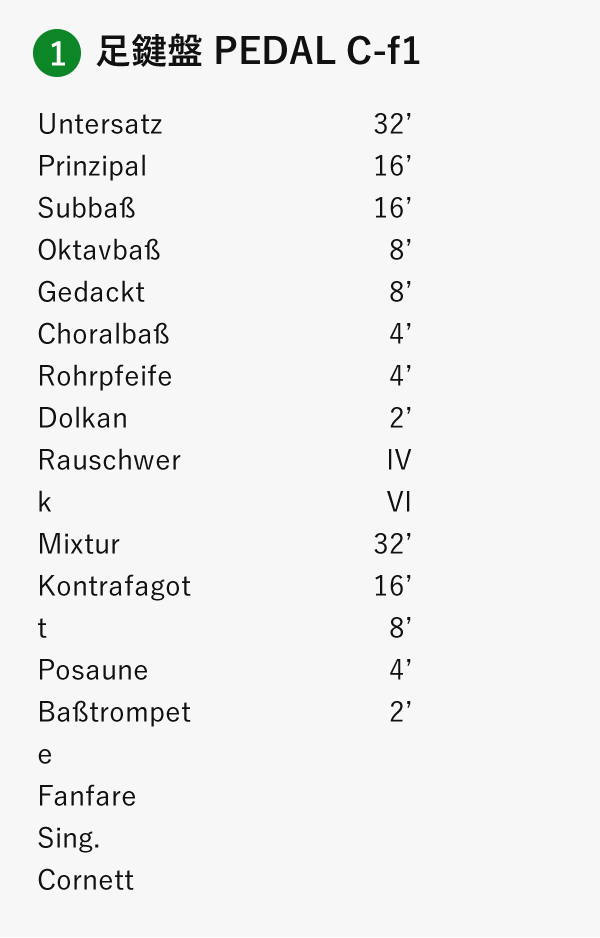 足鍵盤 PEDAL C-f1