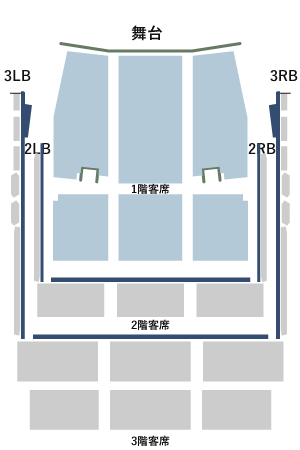 大ホール1F座席表