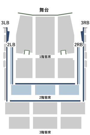 大ホール2F座席表